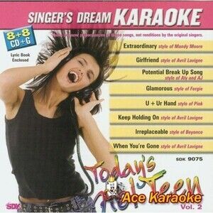 Today's Hot Teen Vol. 2 (Audio CD, 077712890755) Singer's Dream Karaoke * NEW